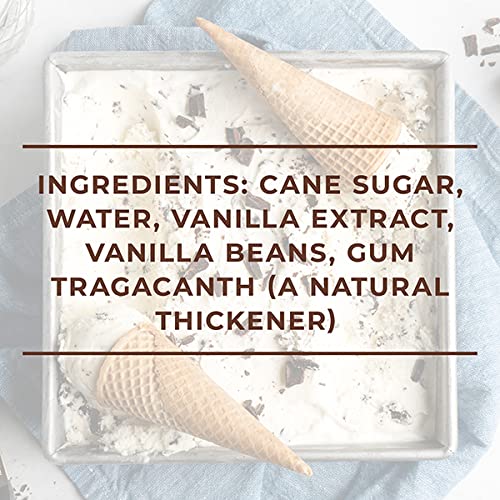 Close-up of vanilla bean flecks in Nielsen-Massey paste