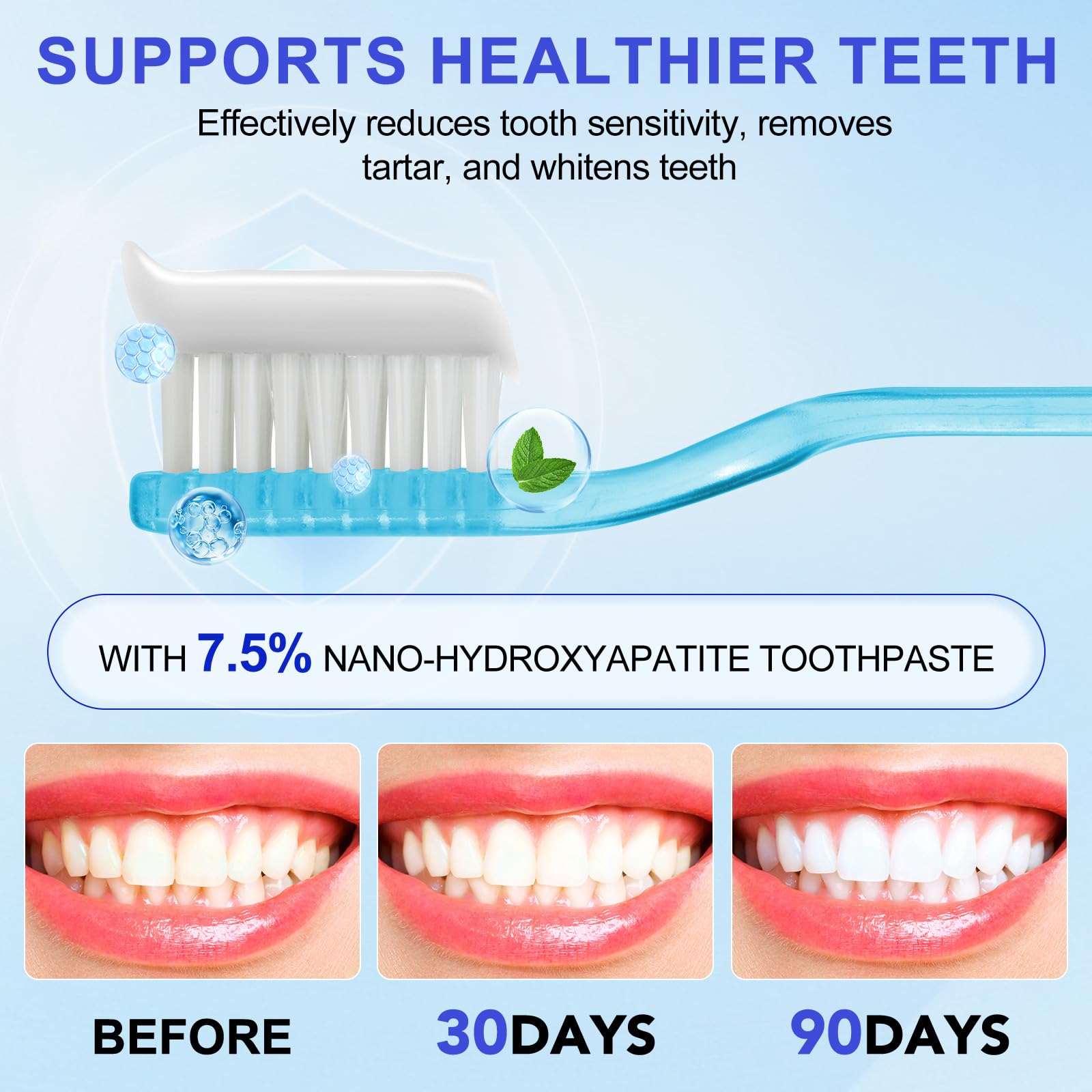 NIFEISHI toothpaste tube on bathroom counter with clean minimalist branding.