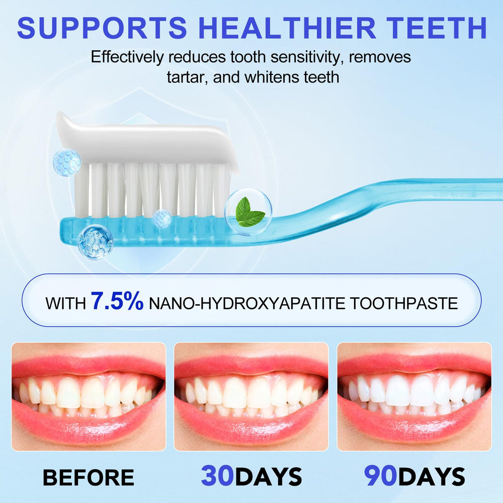 NIFEISHI toothpaste tube on bathroom counter with clean minimalist branding.