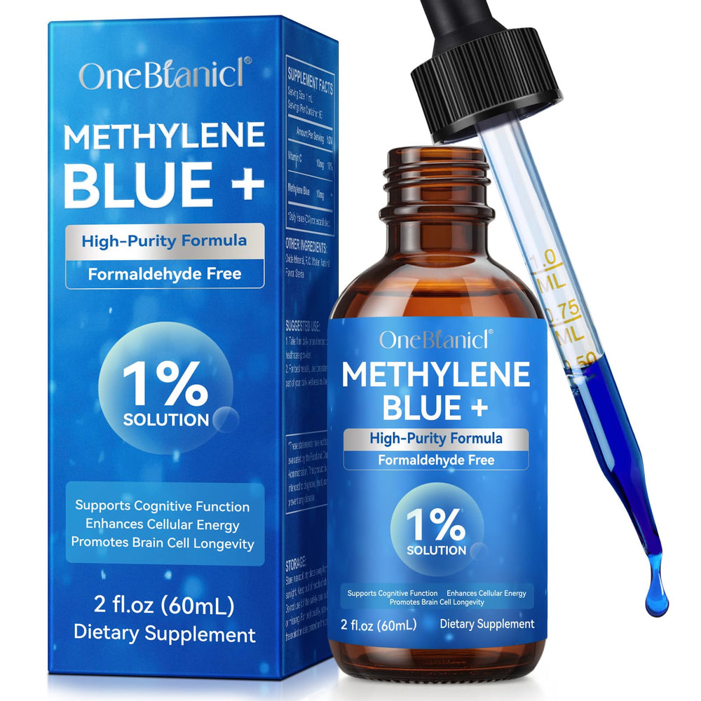 NIFEISHI Methylene Blue Drops bottle, pharmaceutical-grade formula for brain health support.