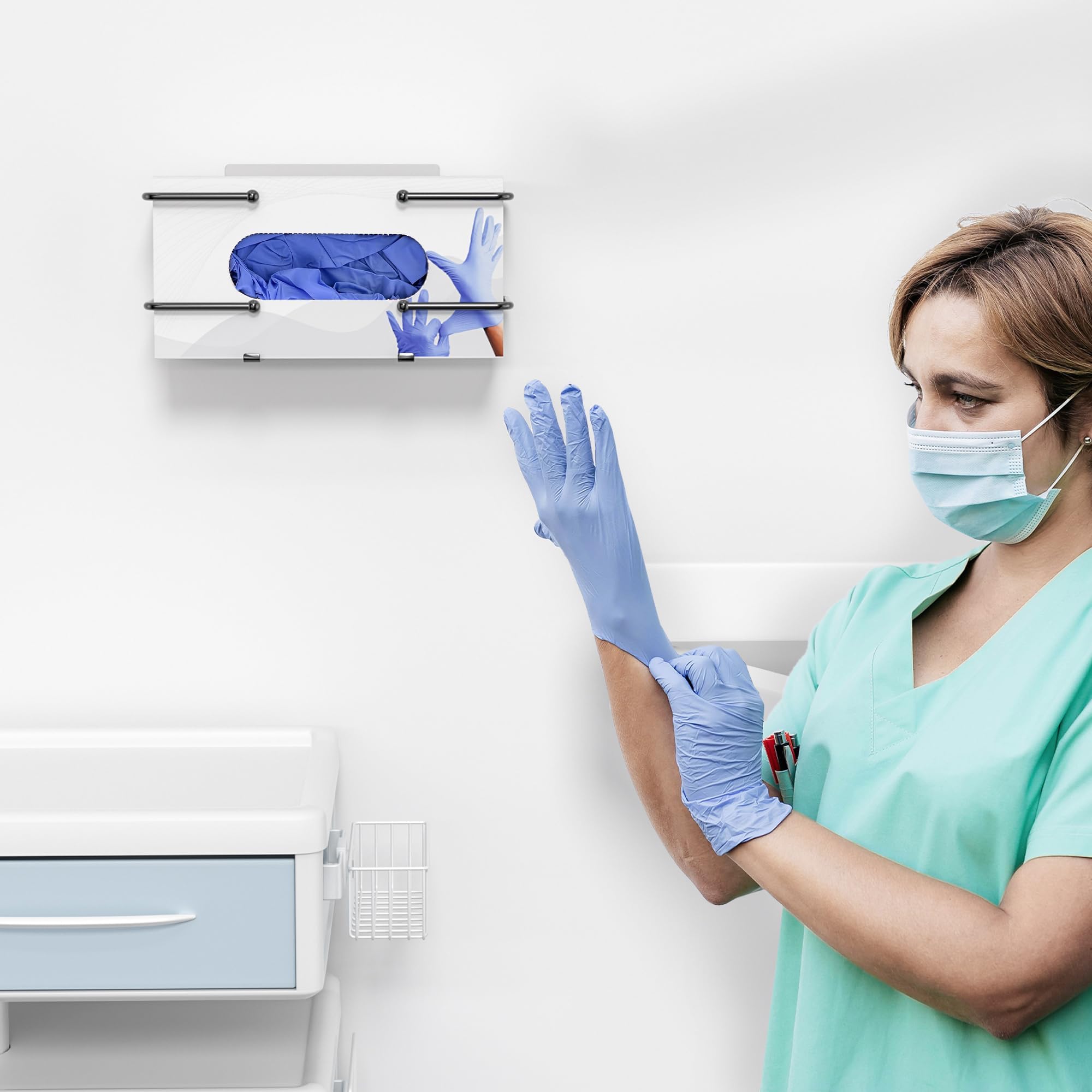 Niffgaff Glove Box Holder sleek black finish adds modern touch to any space.