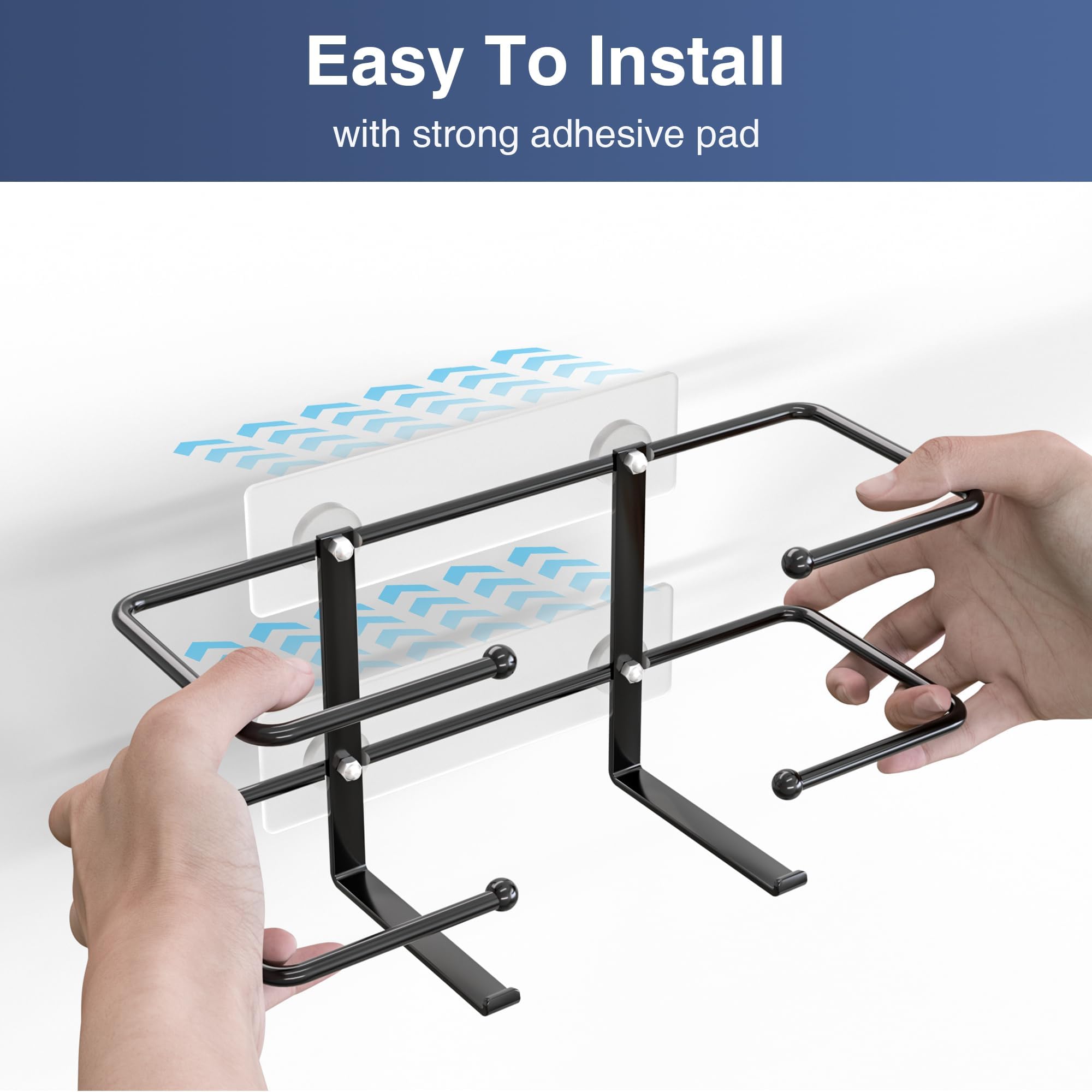Niffgaff Glove Box Holder rust-resistant metal construction for long-lasting organization.