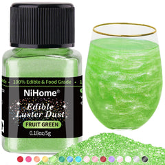 NiHome edible glimmer powder bottle pour adds dazzling drink sparkle