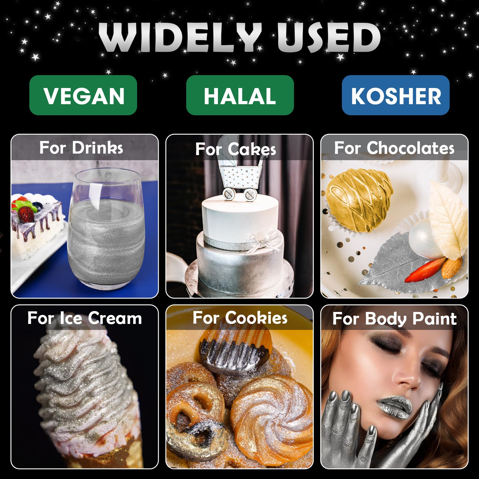 NiHome edible glimmer powder brings cocktail sparkle to drinks