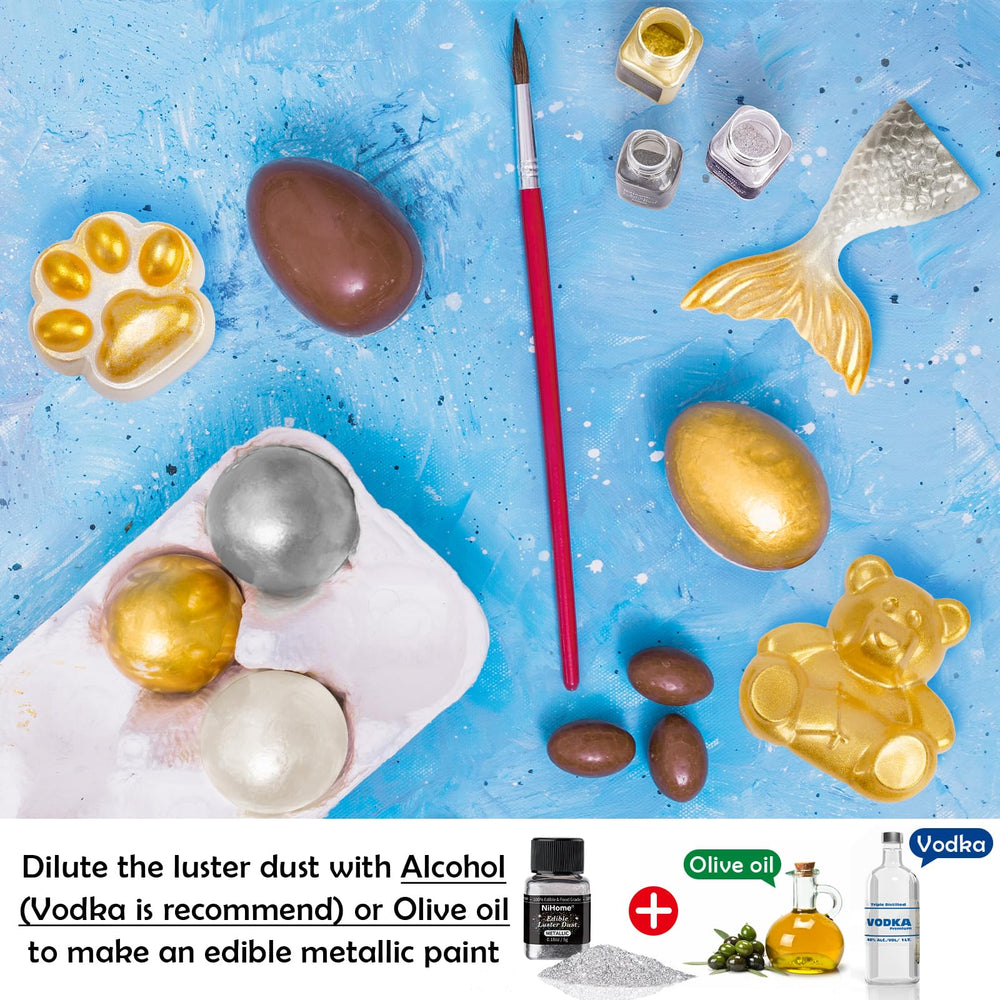 NiHome edible glimmer powder adds vegan-safe sparkle to treats