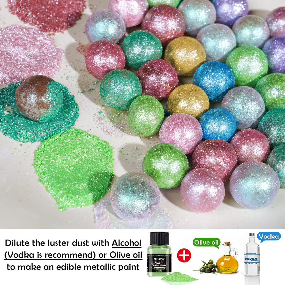 NiHome edible glitter jar enhances wine and champagne visuals