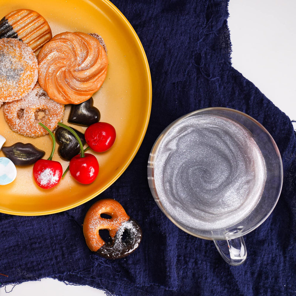 NiHome edible glimmer powder decorates wine with shimmer