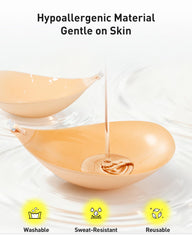 Niidor nude tone invisible bra blends with skin for discreet wear