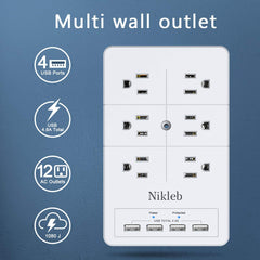 Nikleb surge protector featuring 1080J protection for electronics