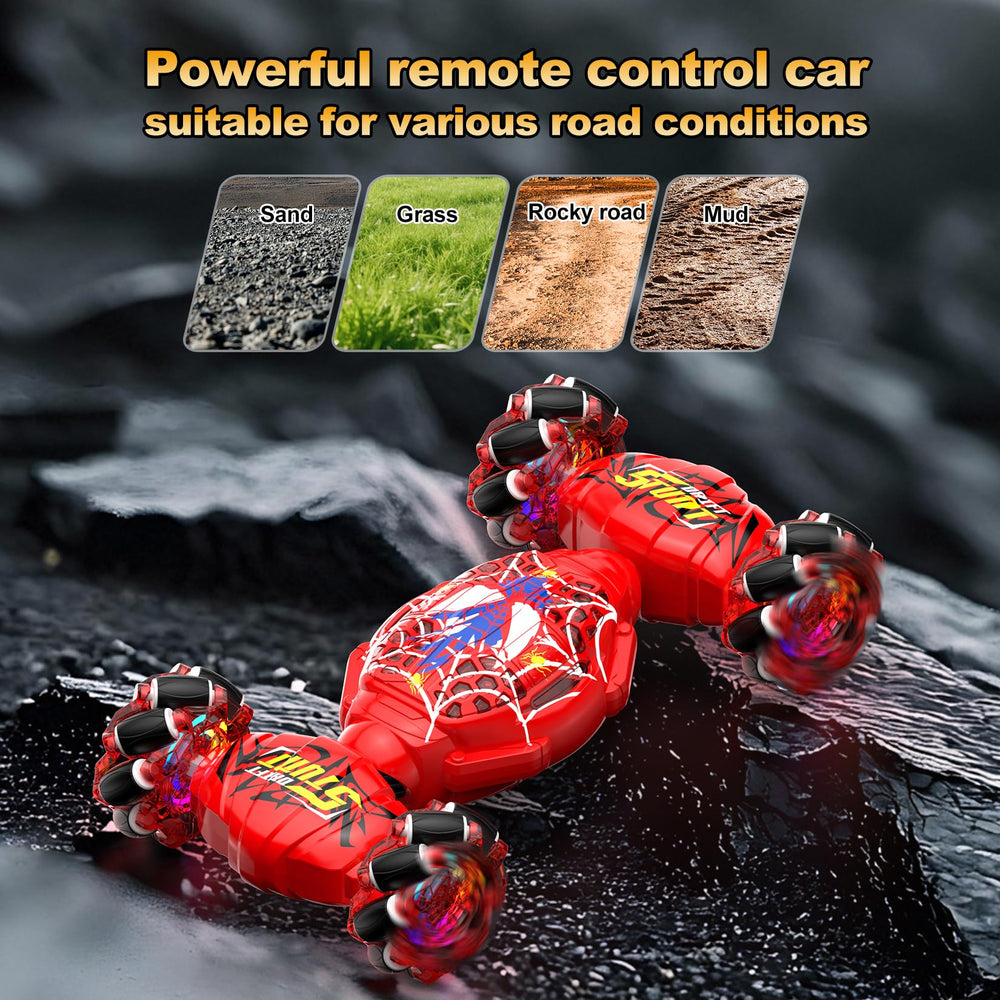 Nikuku RC car executing snake twists on a track