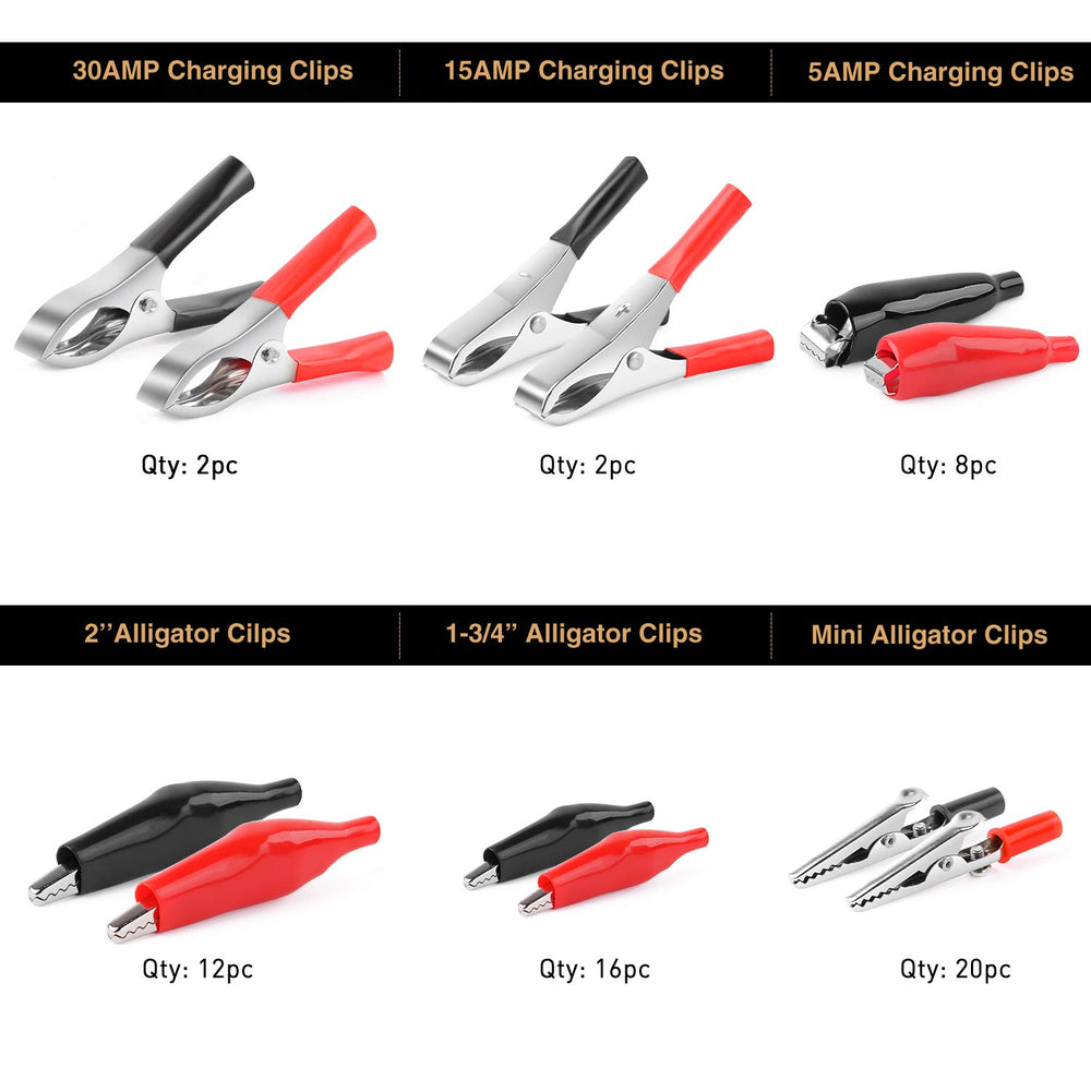 Nilight 50052R 2-inch alligator clip for breadboard wiring