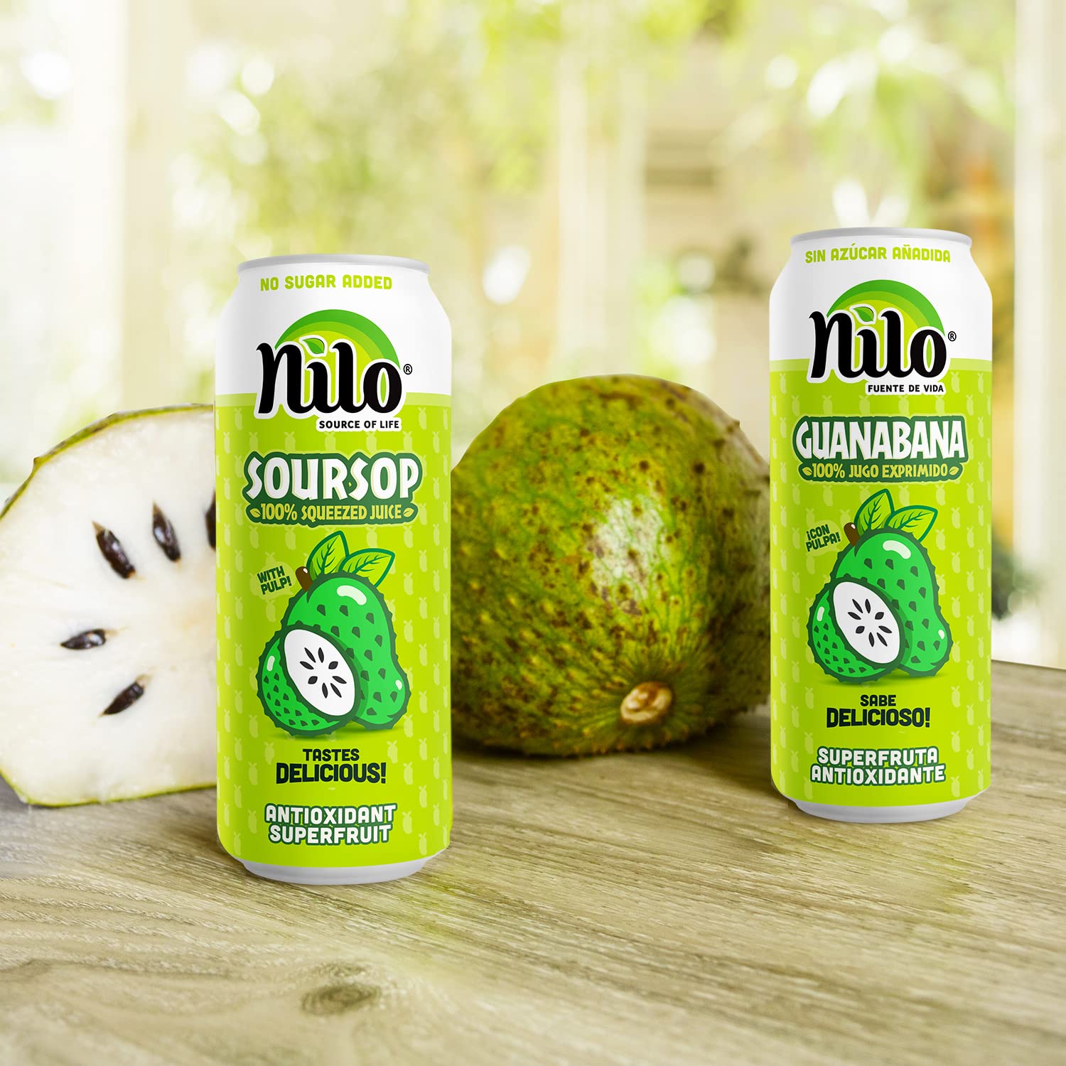 NILO Soursop juice farm-to-bottle freshness for peak flavor.