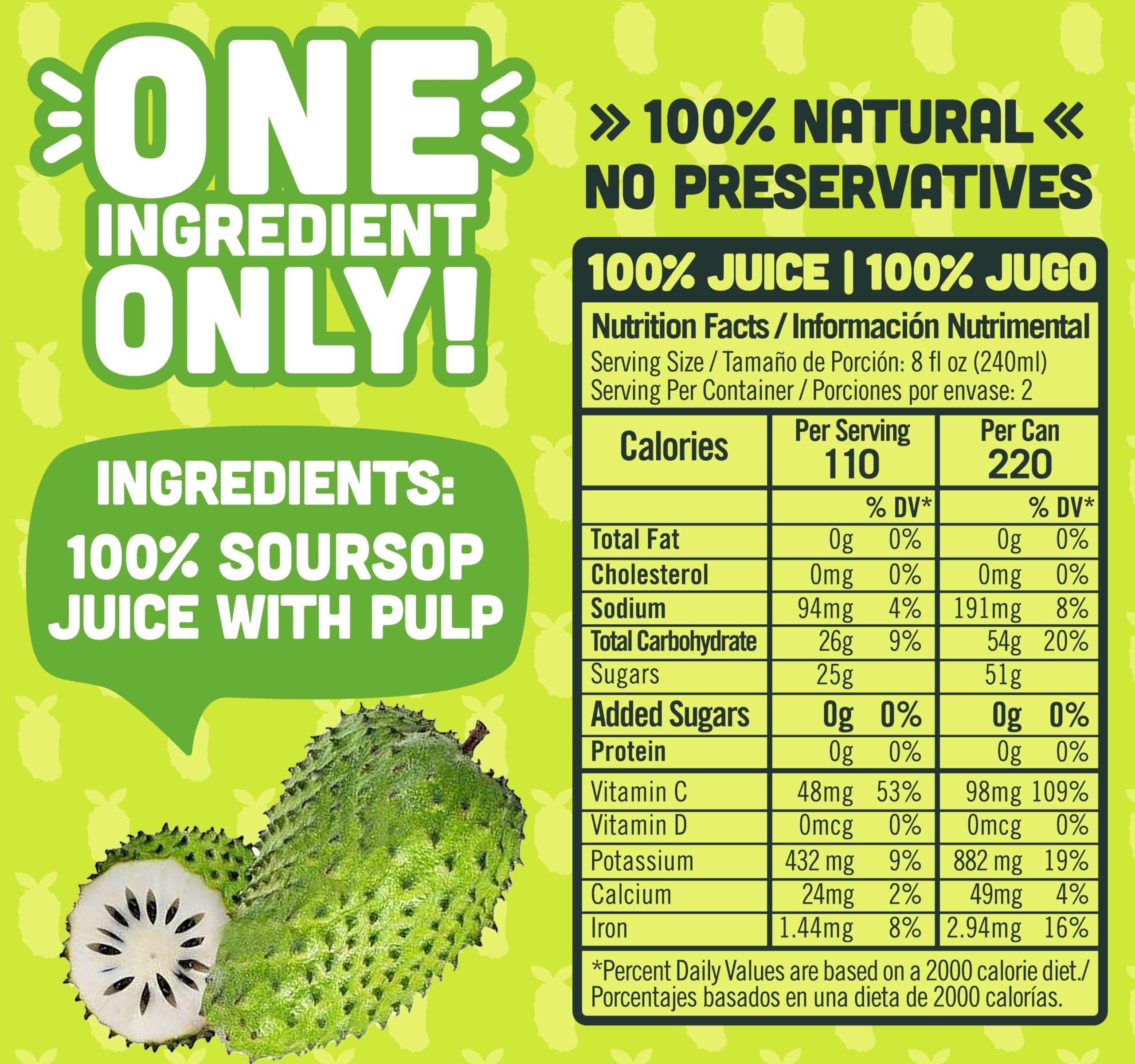 NILO Soursop juice being poured, ideal for a tropical refresh.
