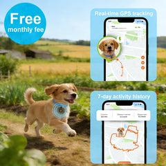 Nilone compact ultra-slim tracker fits on small collars securely.