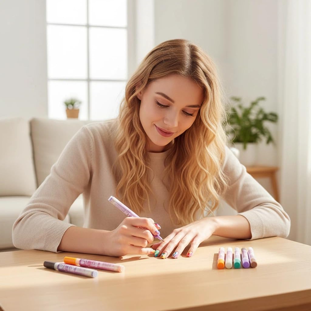 Niluto DIY manicure at home with 12-color marker styling
