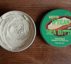 Nimba Foods Whipped Shea Butter Hair Treatment for deep conditioning and curls.