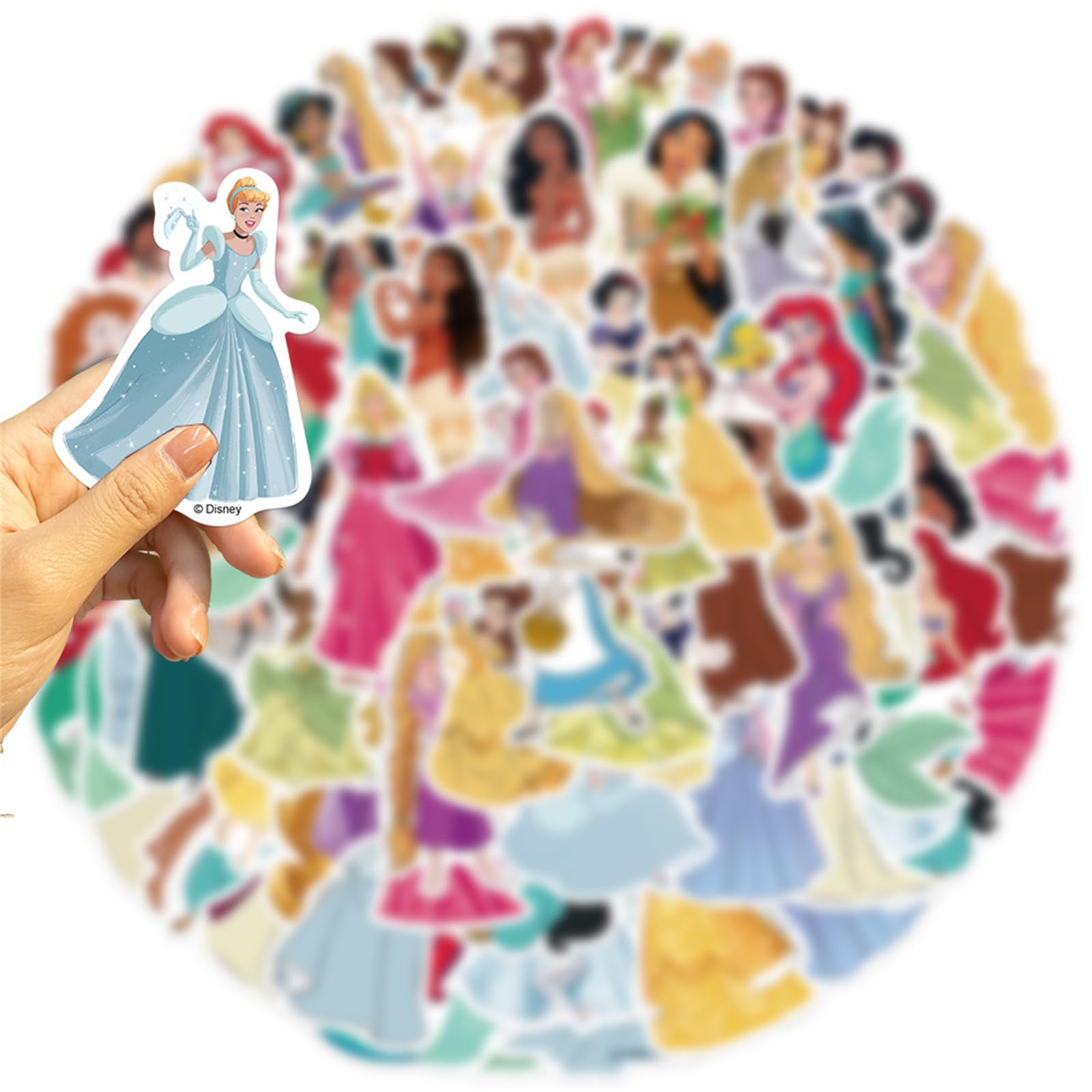 NineGirl Princess stickers on a guitar brighten surfaces with HD prints.
