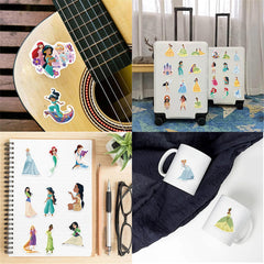 NineGirl Princess stickers on luggage help quick identification and style.
