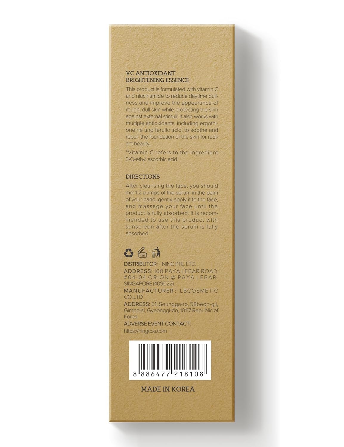 NING DERMOLOGIE green tea extract provides antioxidant protection.