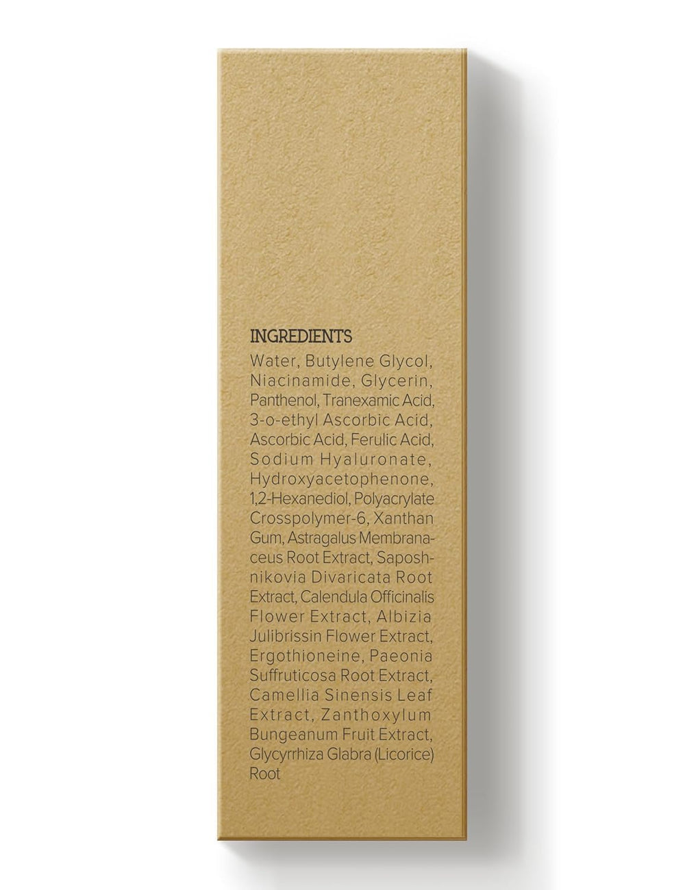 NING DERMOLOGIE panthenol hydrates for lasting moisture.