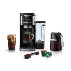 Ninja DualBrew Pro front view in sleek black for busy mornings