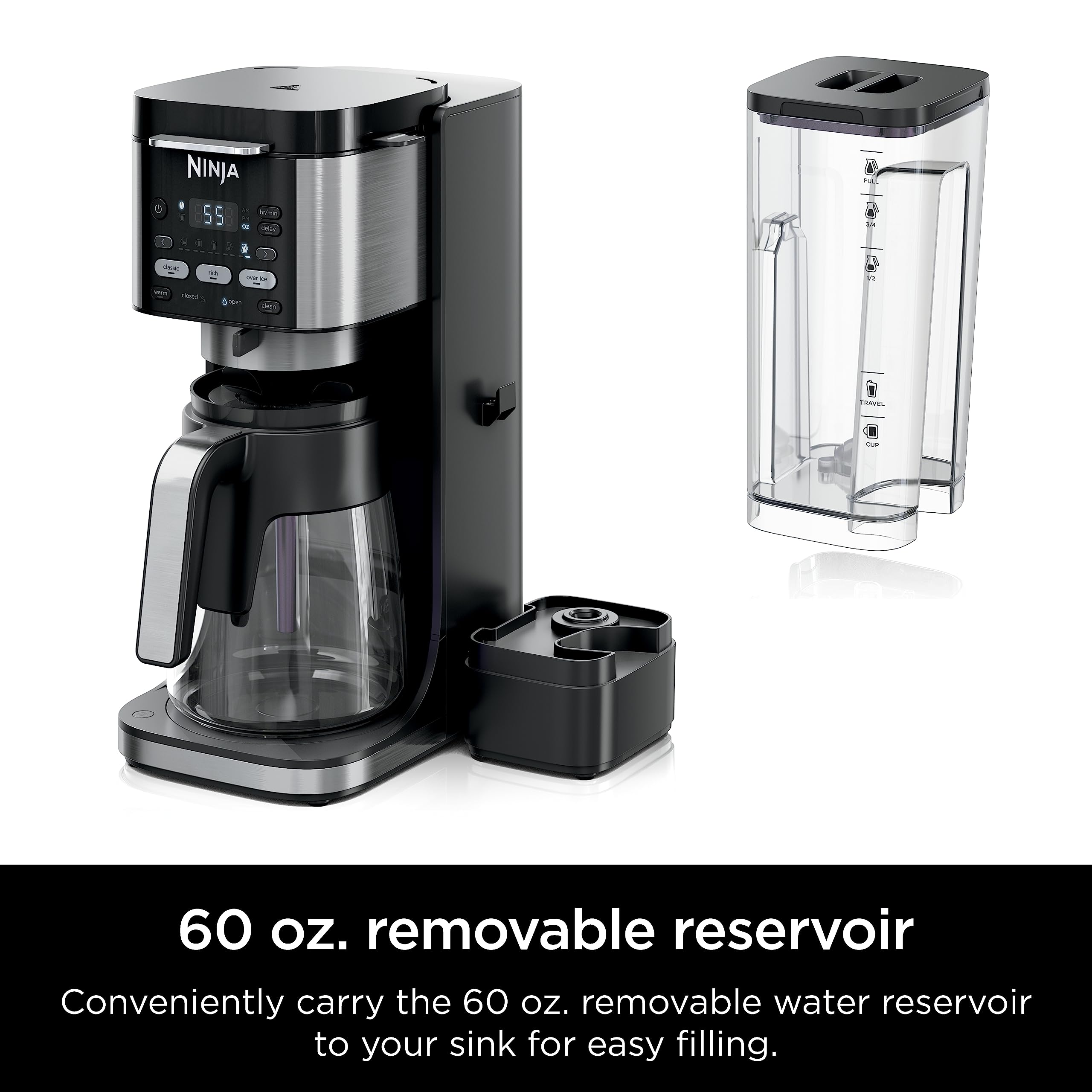 Ninja DualBrew Pro iced coffee mode brews over ice for flavor