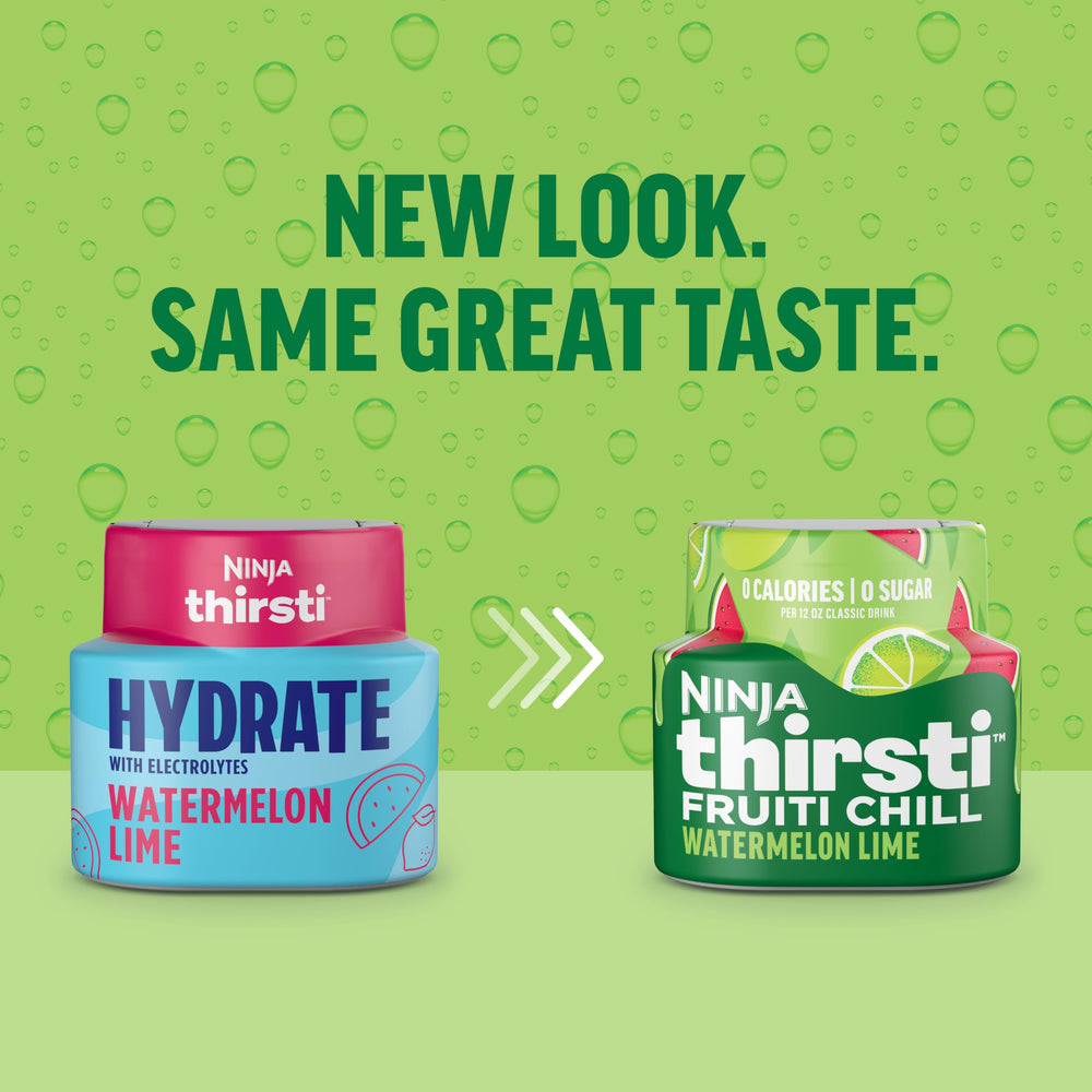 Ninja Thirsti FruitI Chill 12oz drink ready to pour over ice.
