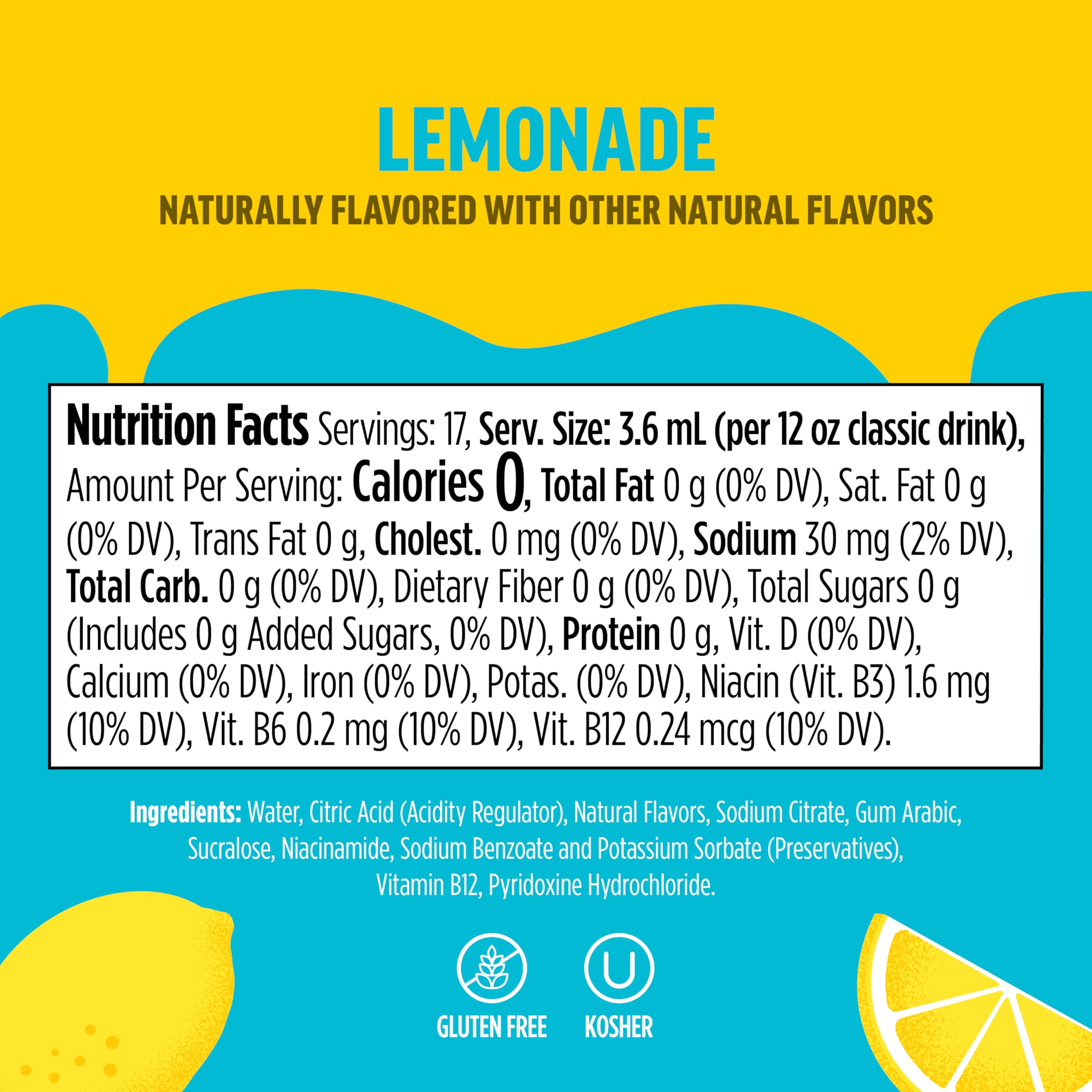 Ninja Thirsti FruitI Chill Lemonade bottle beside a glass for mix-and-match drinks.