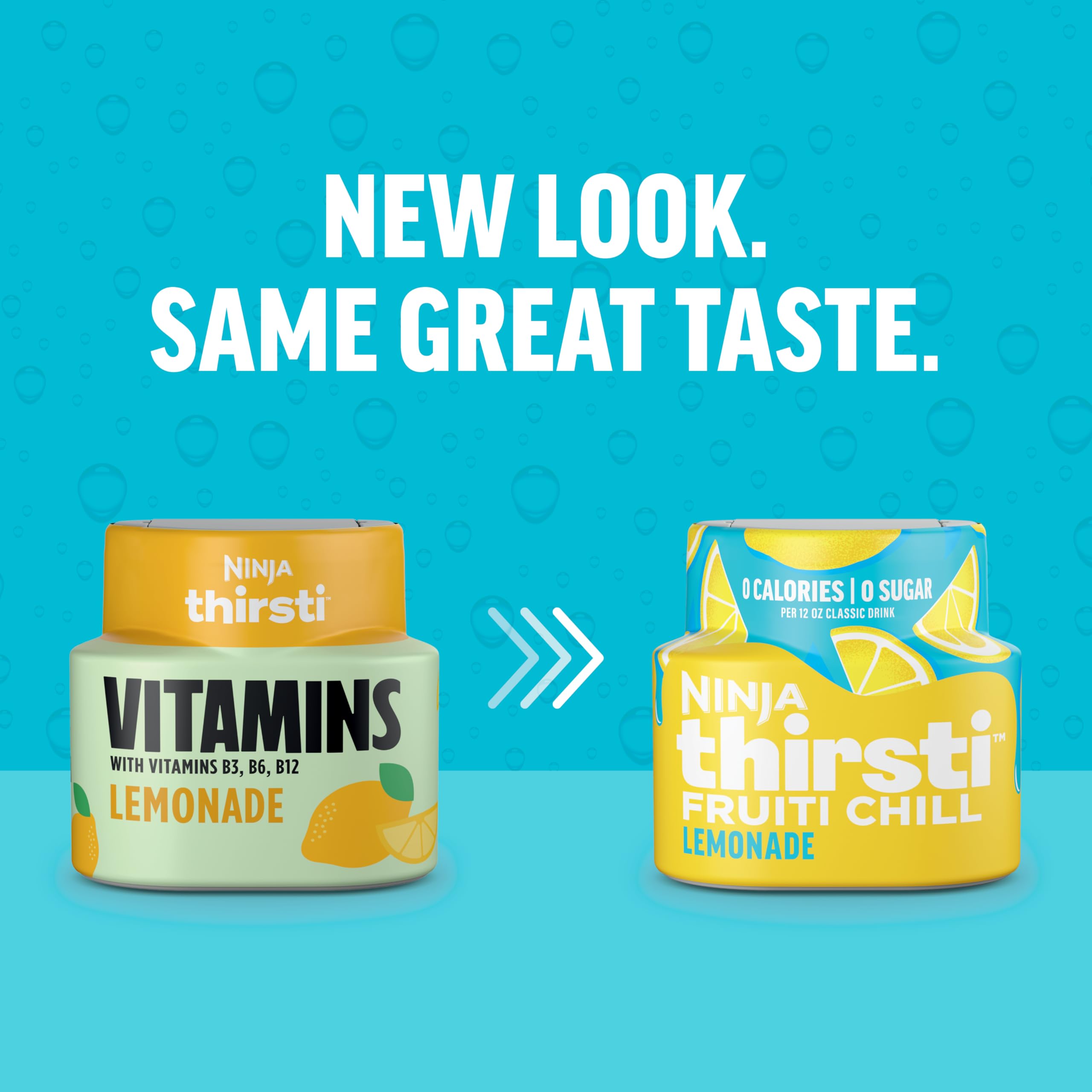Ninja Thirsti FruitI Chill Lemonade on ice, a ready-to-flavor option with zero sugar.