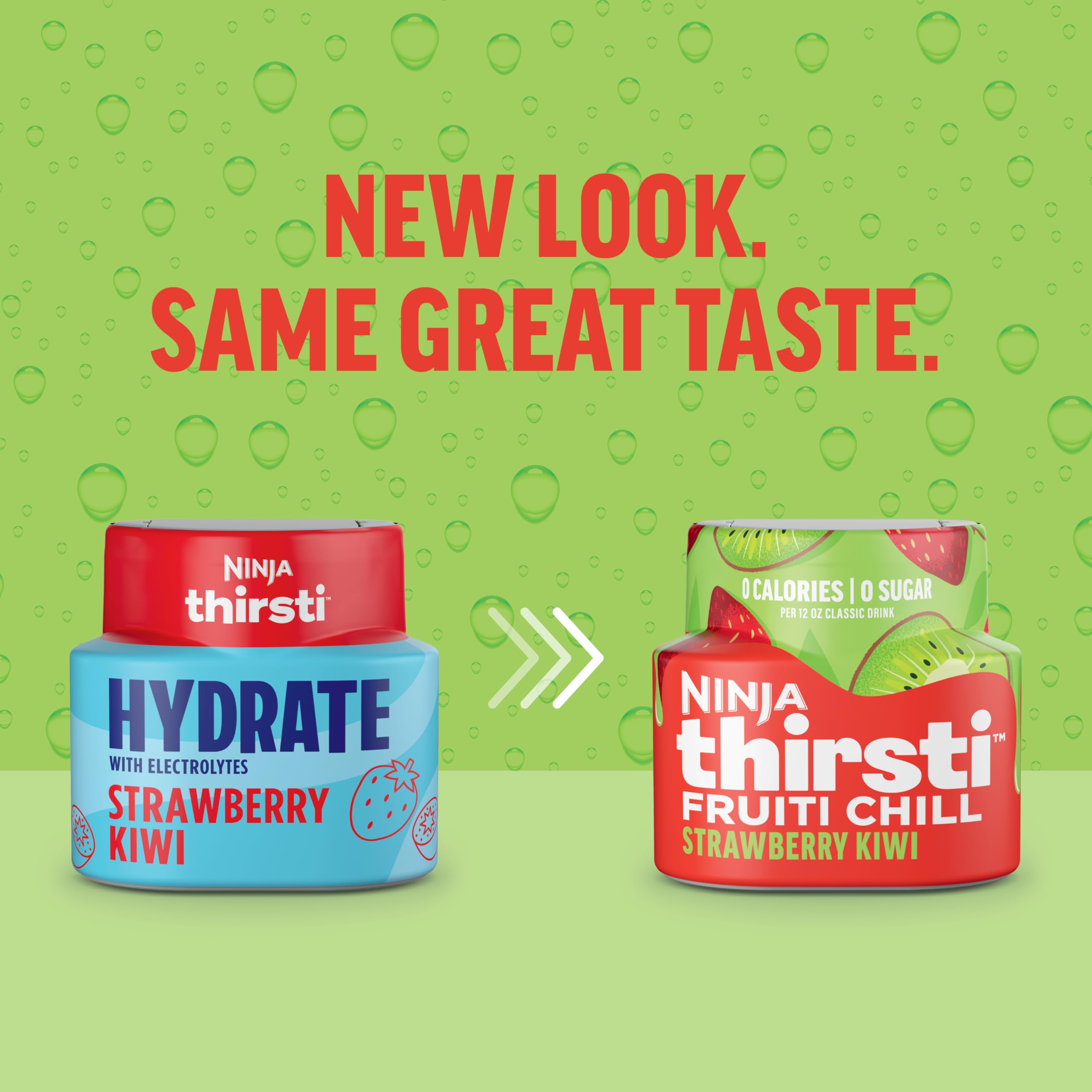 Ninja Thirsti FruitI Chill Strawberry Kiwi bottle showcases fruity aroma and hydration.