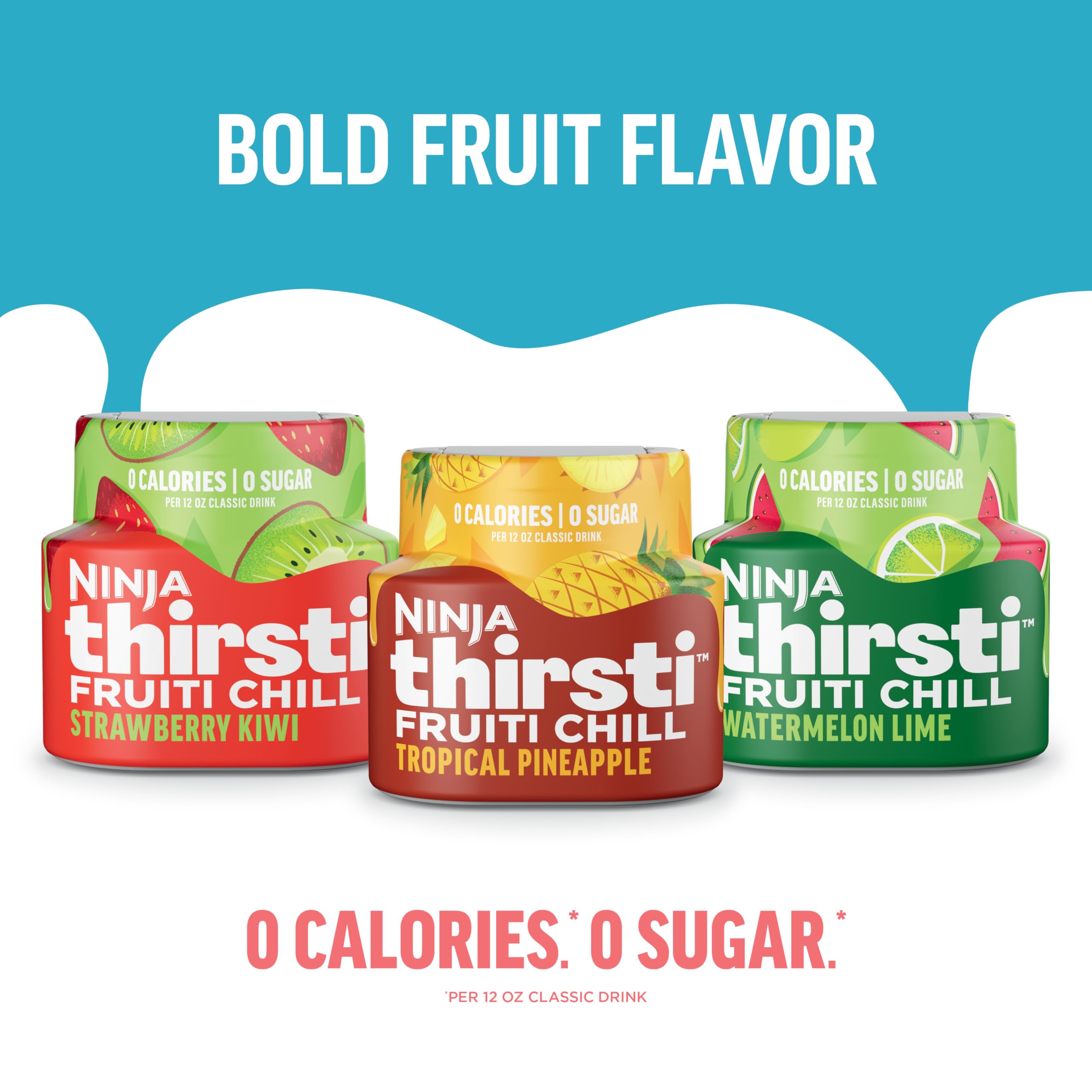 Ninja Thirsti FruitI Chill Watermelon Lime bottle ready to refresh with bold taste.