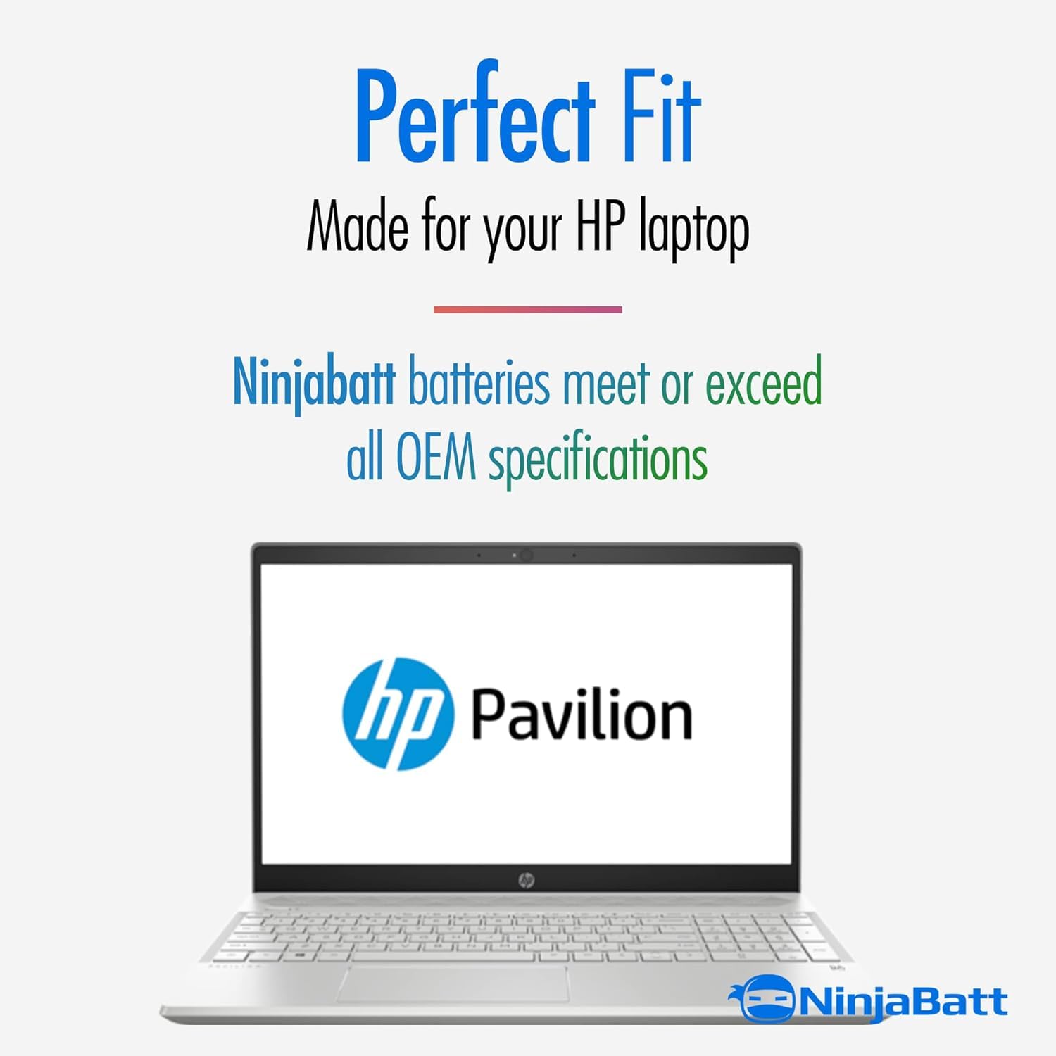 NinjaBatt HT03XL cell view highlights three-cell Li-Polymer design