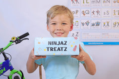 NINJAZ TREATZ Gift-pack Japanese snacks, ready for Christmas or birthday gifting.