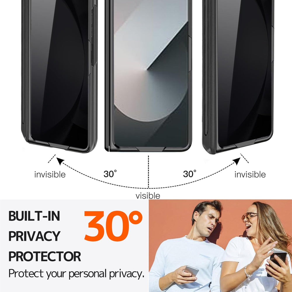 NINKI Z Fold 7 case privacy screen protects personal information.