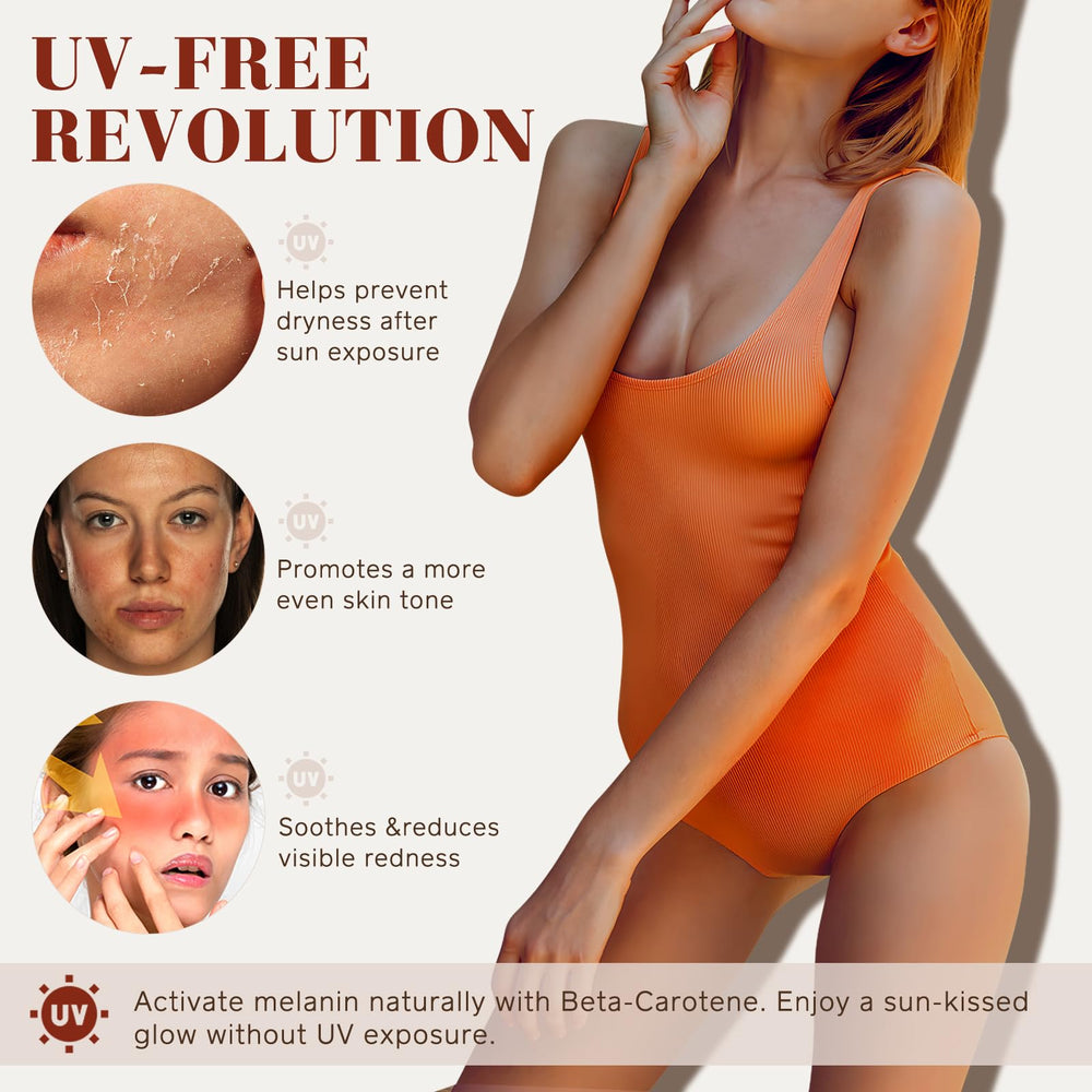 Ninsiec tanning drops added to water for a gradual tan routine