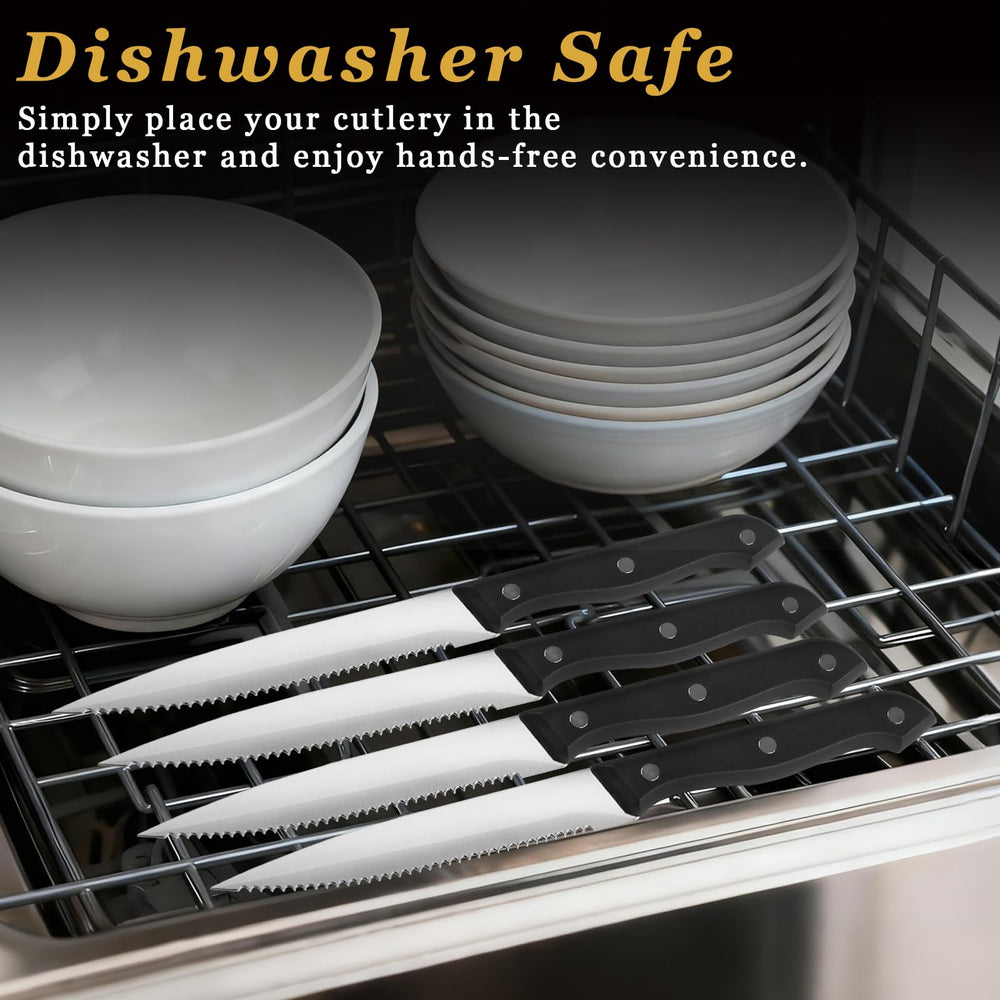 Ninsula stainless steel construction resists rust and maintains sharpness.