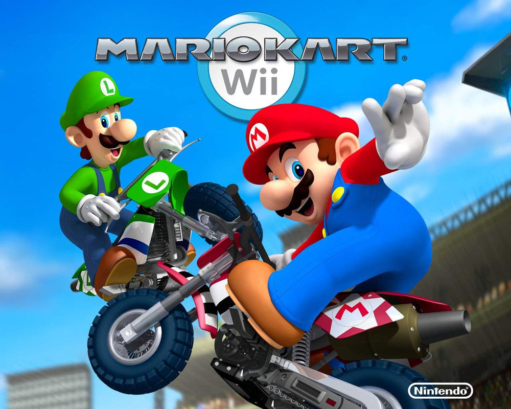 Nintendo Mario Kart Wii renewed packaging, shelf-ready for purchase.