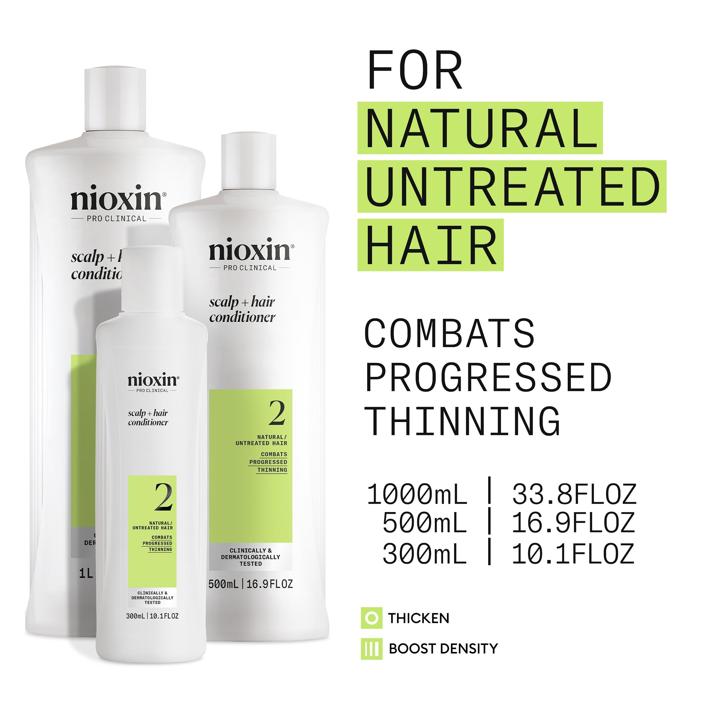 Nioxin System 2 conditioner dispense pump demonstrates easy application.