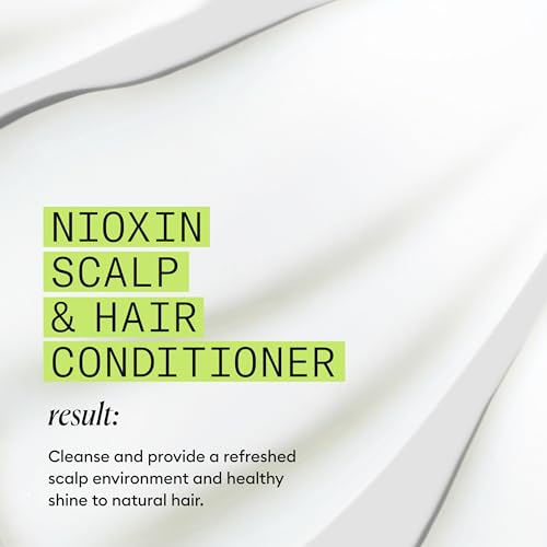 Nioxin System 2 conditioner massage on scalp promotes ease of use.