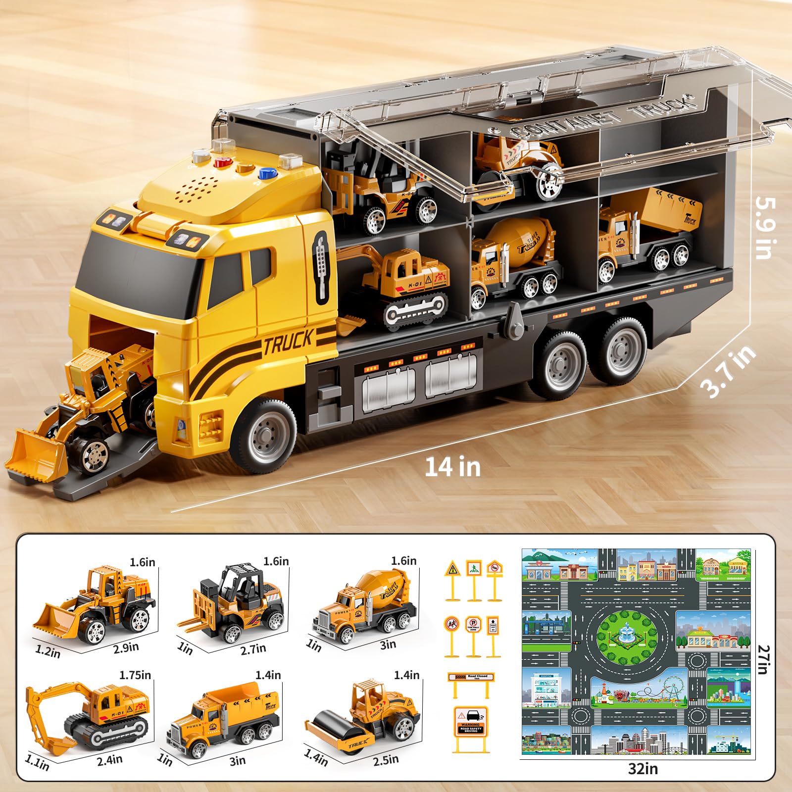 NIPLOOOW dump truck toy ideal for outdoor sandbox missions.