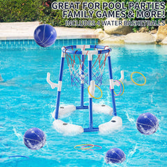 NIPLOOOW pool basketballs set for versatile water game play