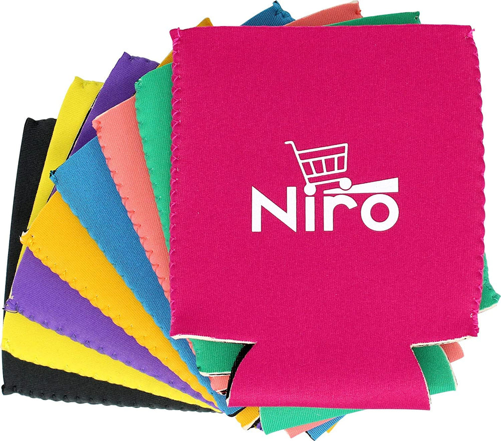 Niro premium beverage sleeve shown with shake bottle for secure on-the-go transport.