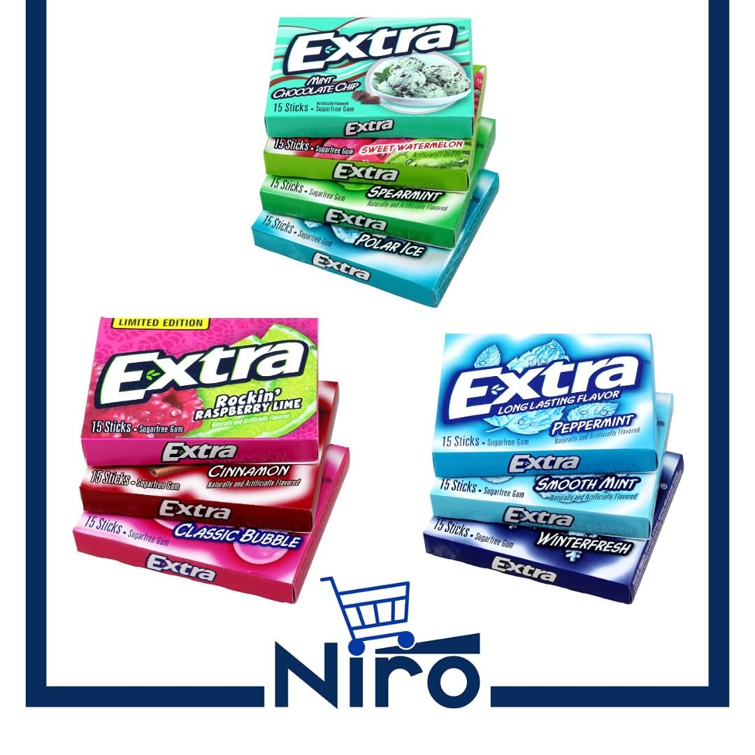 Niro sugar-free gum flavors collection for versatile, lasting freshness.