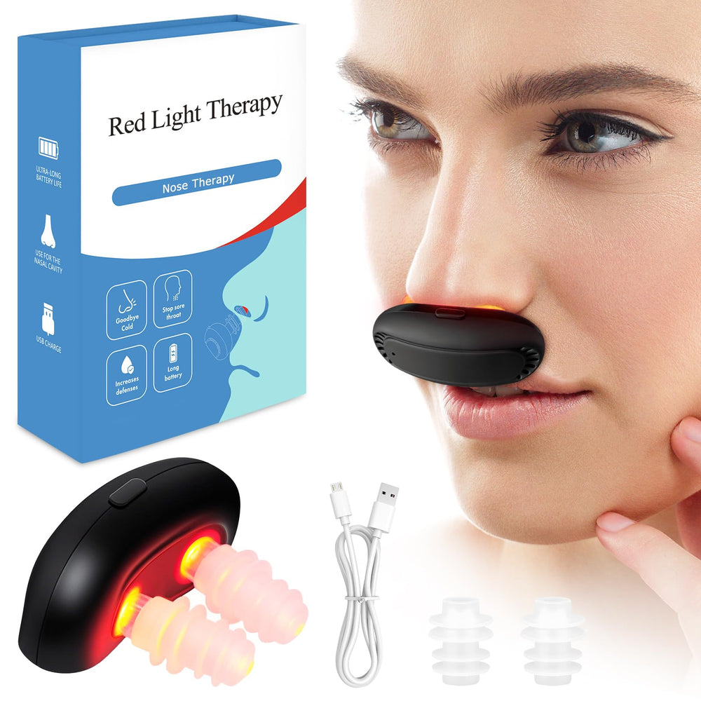 NISAIKLUZ nasal red-light device for comfortable breathing.