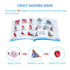 NISCHA Origami instruction book provides step-by-step guides for budding crafters