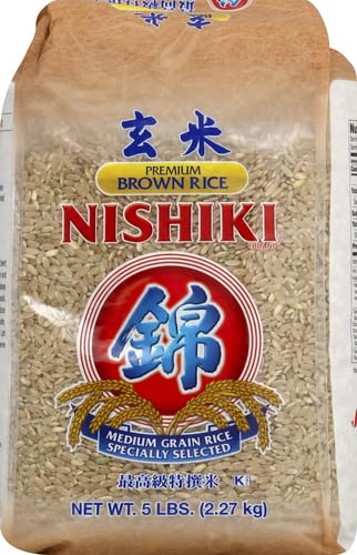 Nishiki Premium Brown Rice cooking in pot releases fragrant steam.