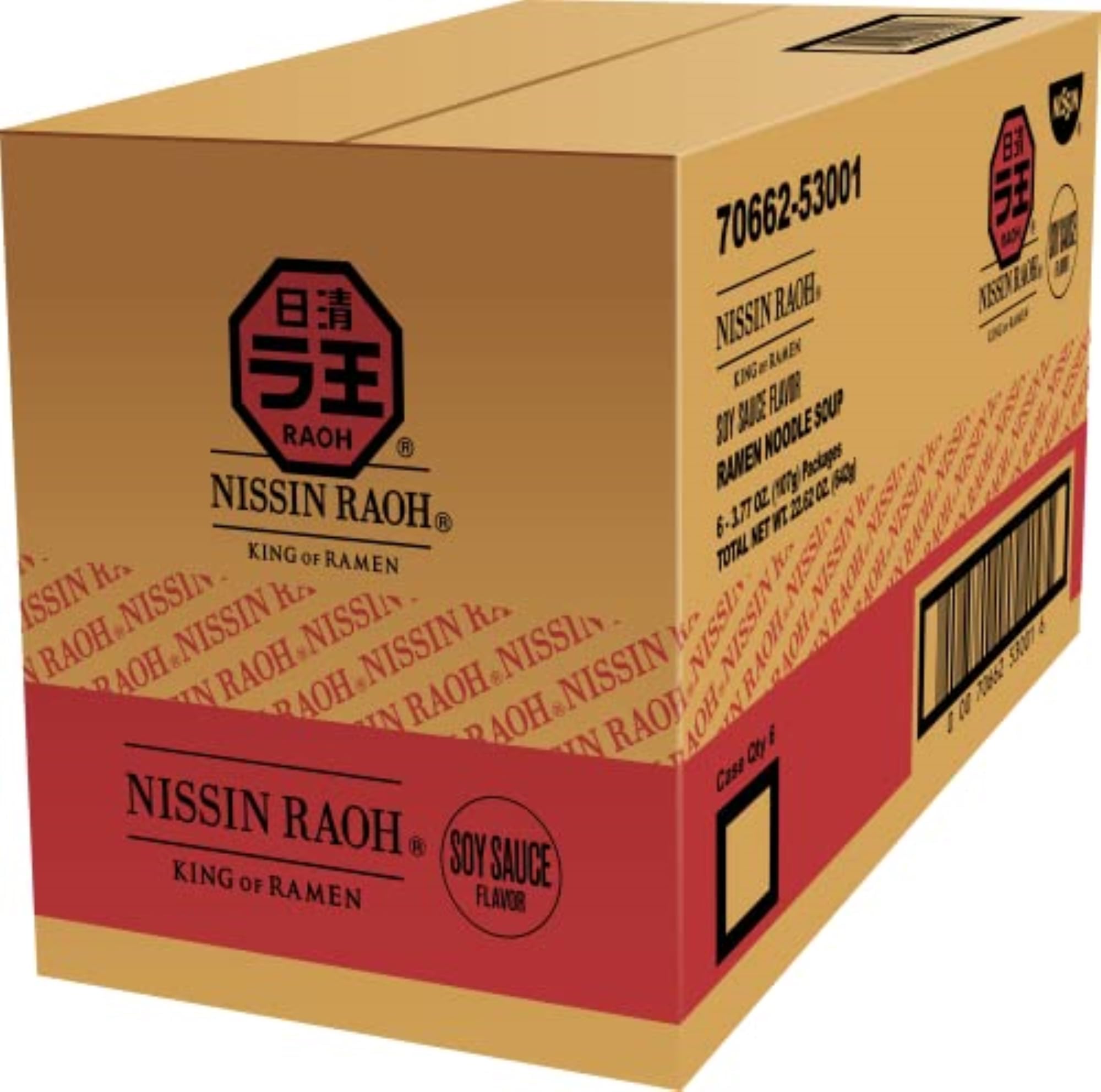 Nissin RAOH ready in 4 minutes, ideal for busy evenings.