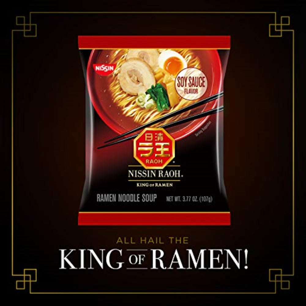Nissin RAOH steaming bowl, inviting a comforting aroma in seconds.