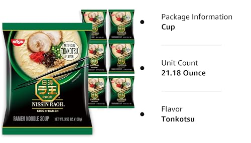 Nissin RAOH Tonkotsu finishing garnish for enhanced presentation