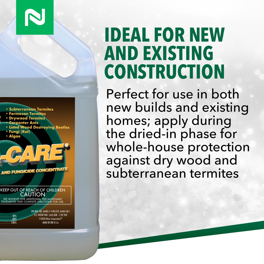 Nisus Bora-Care deep-penetration into wood fibers for long-lasting protection